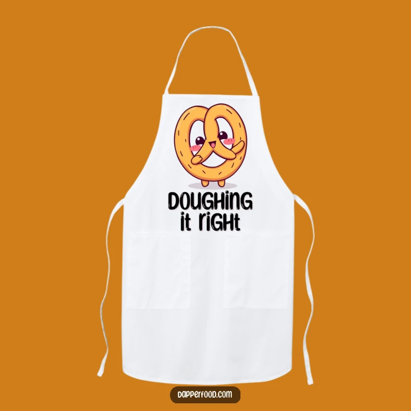 Funny Kawaii Pretzel Wiggle Apron: Cook with Giggles and Style!