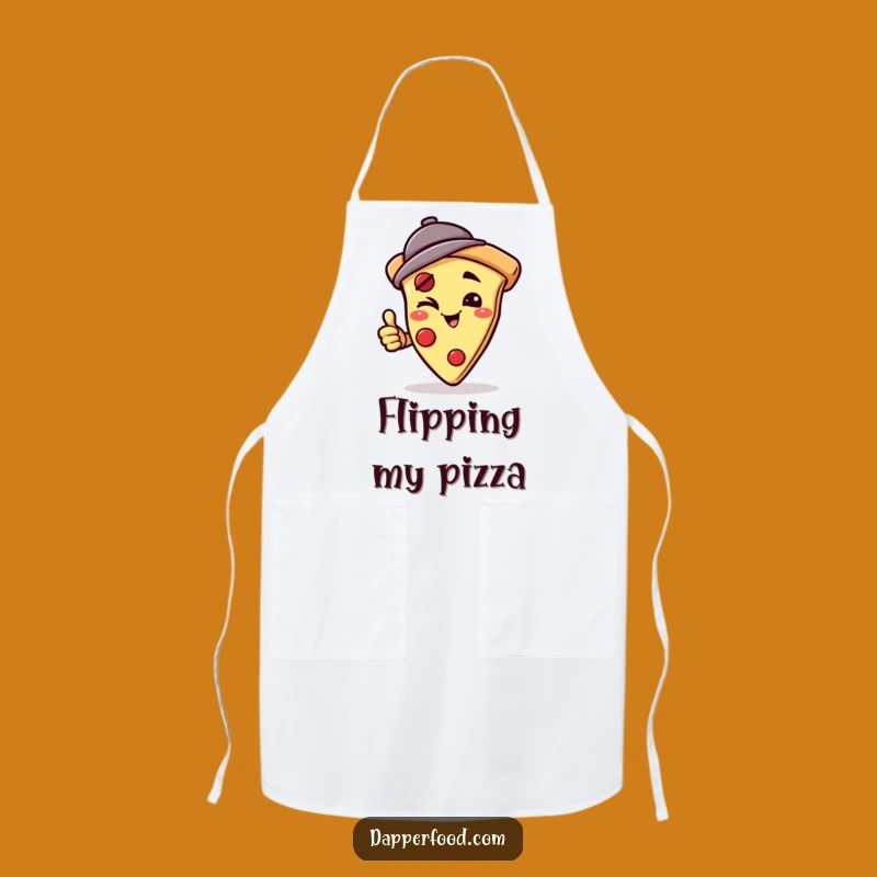 Funny Pizza Handstand Apron - Witty Kitchen Fun & Chef Gift