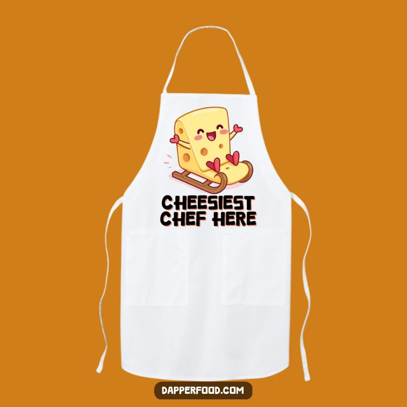 Funny Cheese Cracker Slide Apron - Cook with a Smile Gift