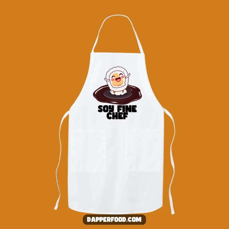 Funny Sushi Cartwheel Apron: Hilarious Kitchen Wear for Sushi Lovers