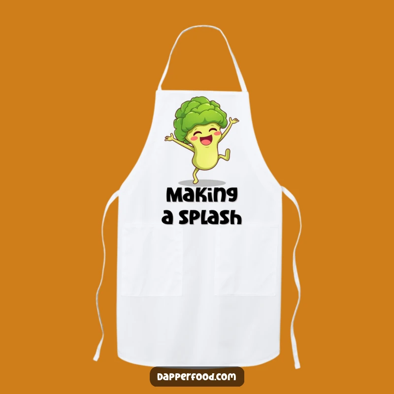 Funny Broccoli Cartwheel Apron Cook and Giggle with This Hilarious Kitchenwear