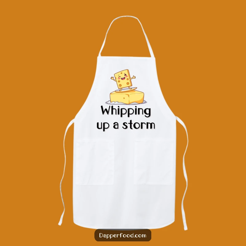 Funny Cheese Surf Apron: Cook with Creamy Comedy