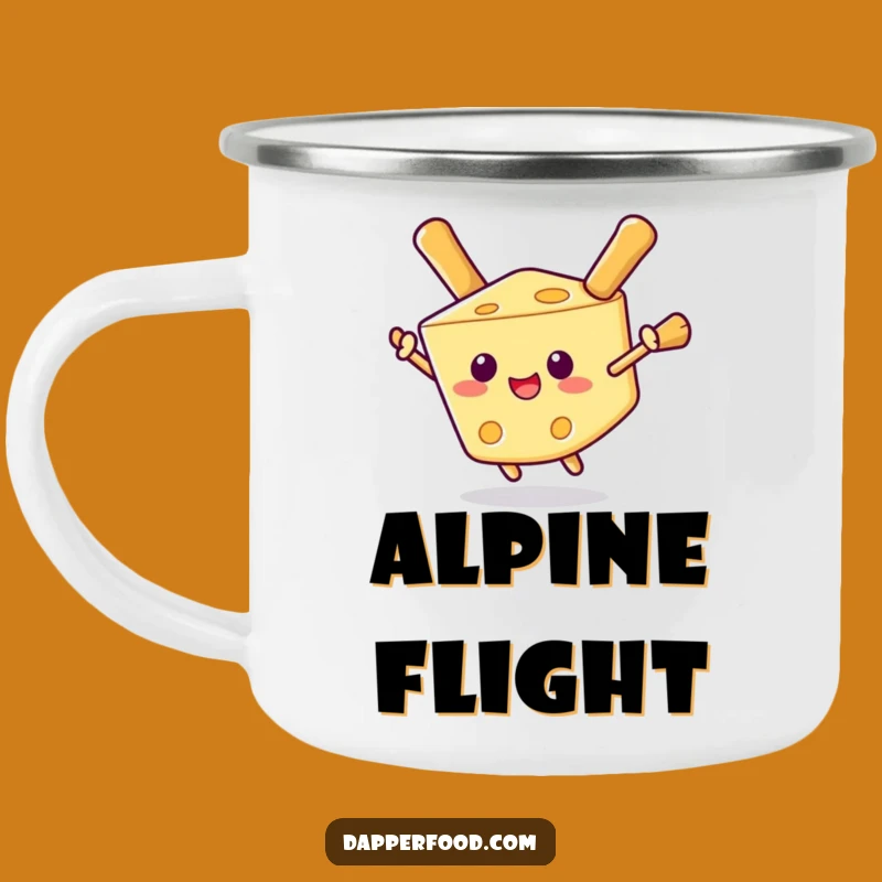 Funny Cheese Wedge Camping Mug - Outdoor Fun & Hilarious Gift