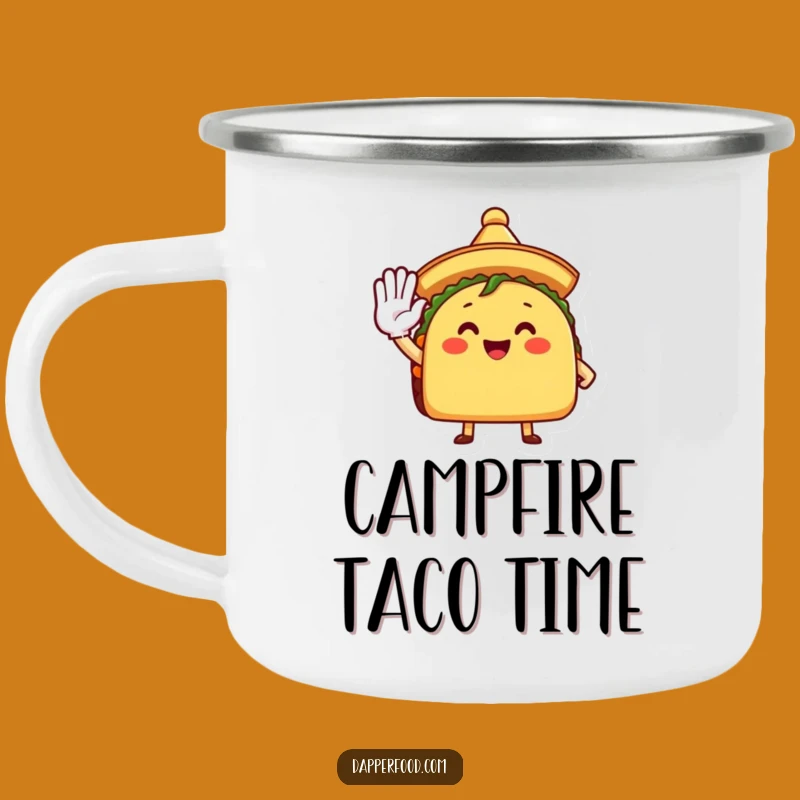 Funny Taco Camping Mug: Durable Outdoor Fun, Perfect Humorous Gift!