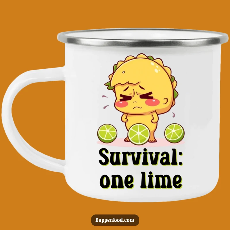 Durable Funny Nervous Taco Juggling Camping Mug - Adventure Through the Chaos