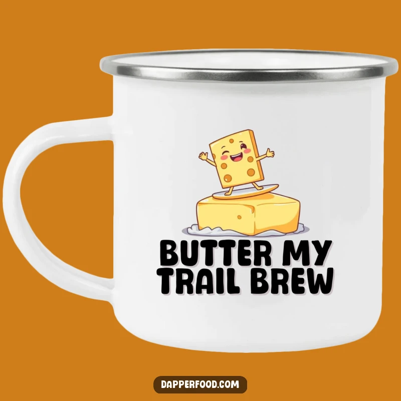 Funny Cheese Surf Camping Mug: Your Goofy Companion for Outdoor Adventures