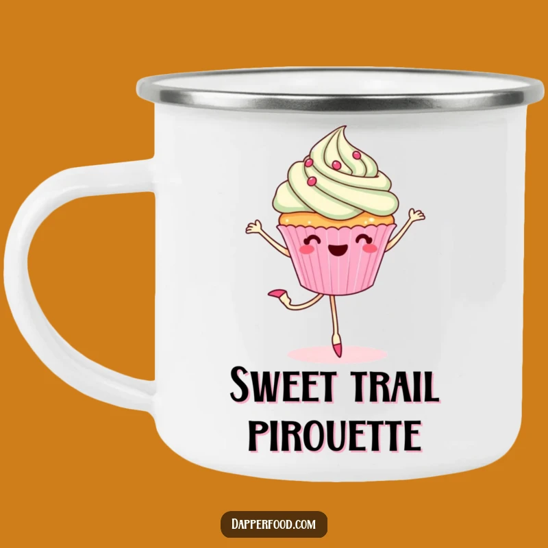 Funny Cupcake Ballet Camping Mug - Dessert Dancer Cup, Great Funny Gift