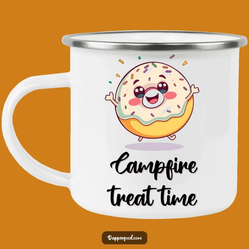 Funny Donut Bounce Camping Mug - Fuel Your Adventures with Sprinkles Gift