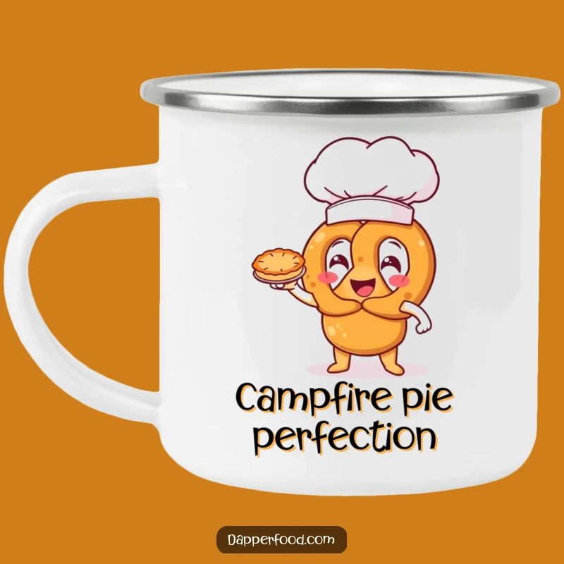 Funny Pretzel Chef Camping Mug: Your Companion for Trail Treats
