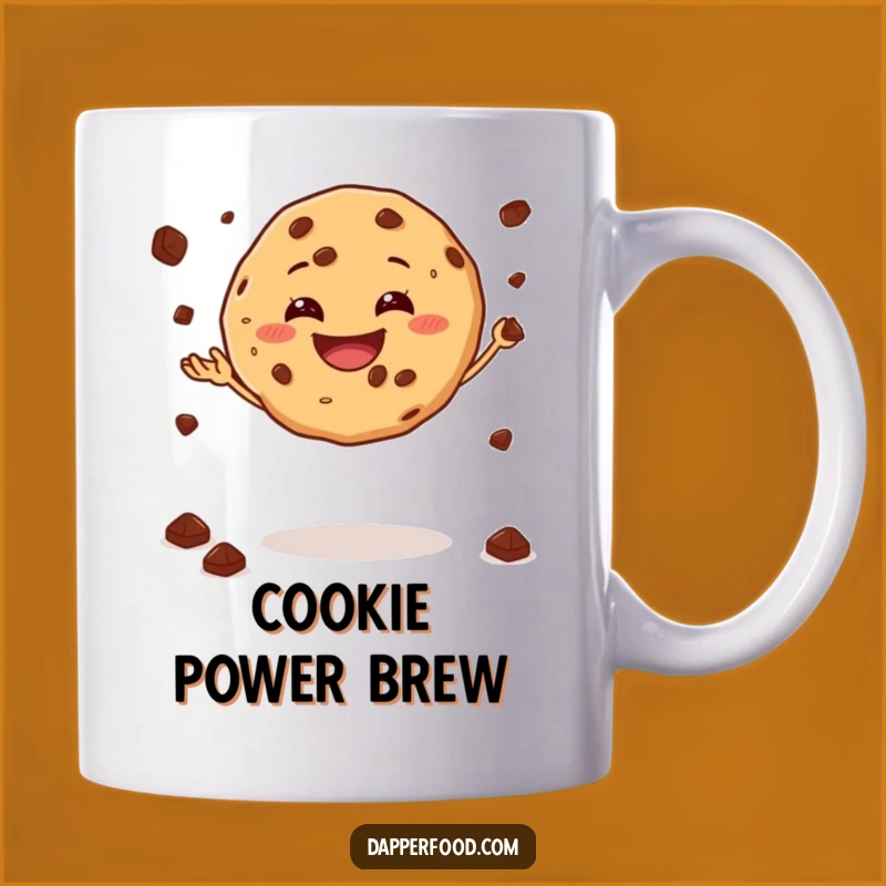 Funny Cookie Juggling Mug: Hilarious Baker's Gift with a Playful Cookie