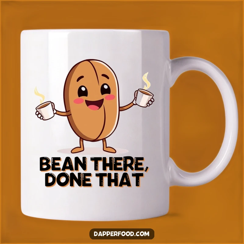 Funny Coffee Bean Juggling Mug: Grinning Character Art, Hilarious Funny Gift for Coffee Addicts