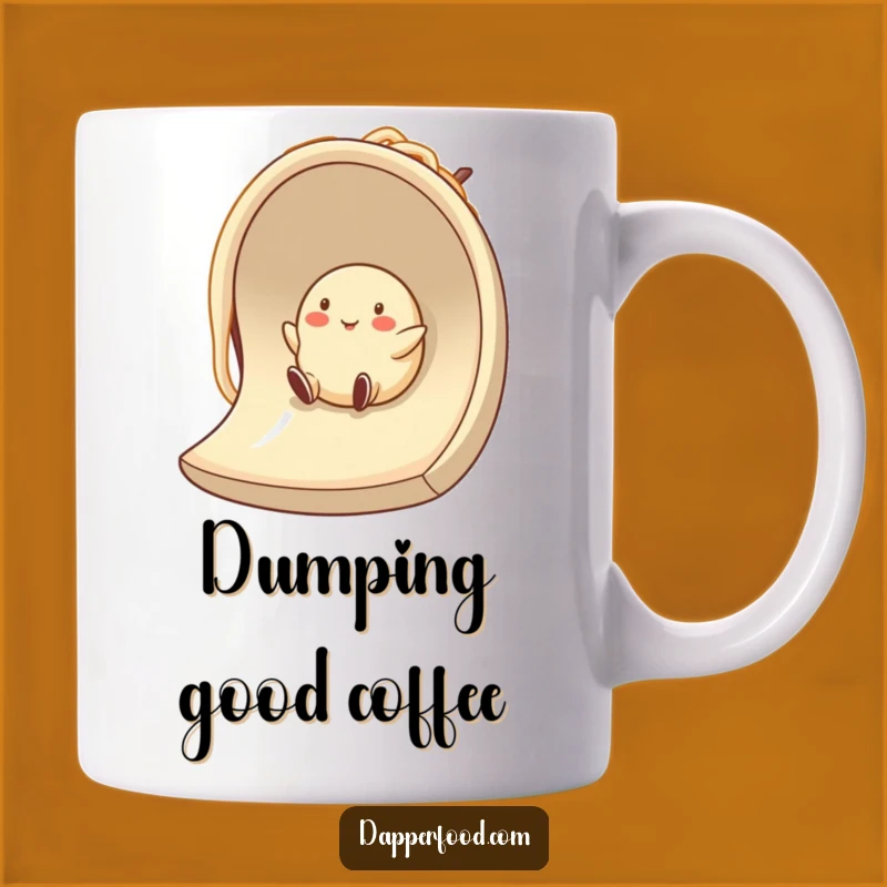 Funny Dumpling Noodle Slide Mug A Deliciously Hilarious Gift for Foodies