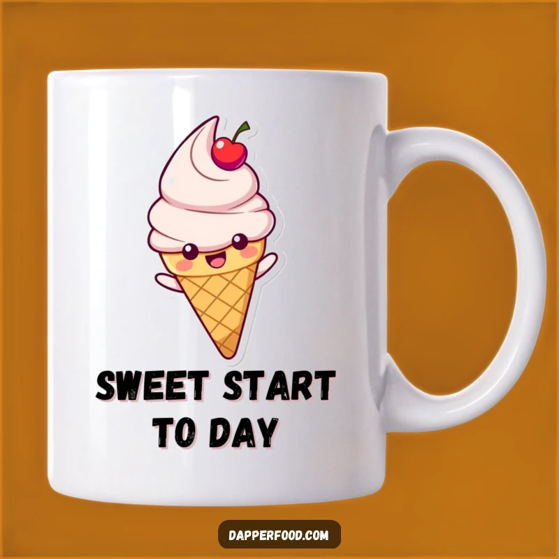 Funny Ice Cream Rainbow Mug - Happy Cone Slide Gift for Sweet Humor Lovers
