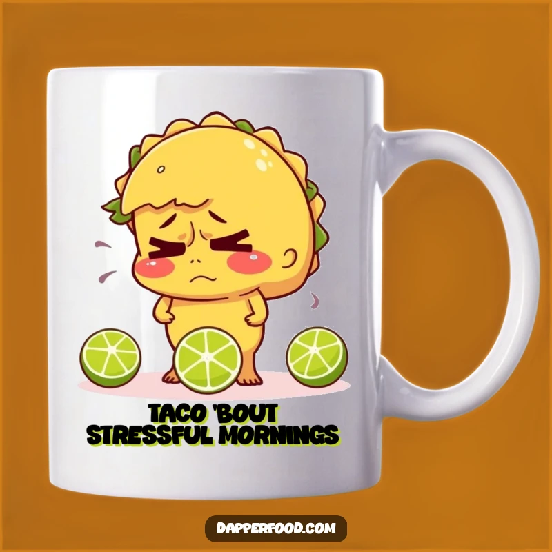 Funny Nervous Taco Juggling Mug - Humorous Fiesta for Your Morning