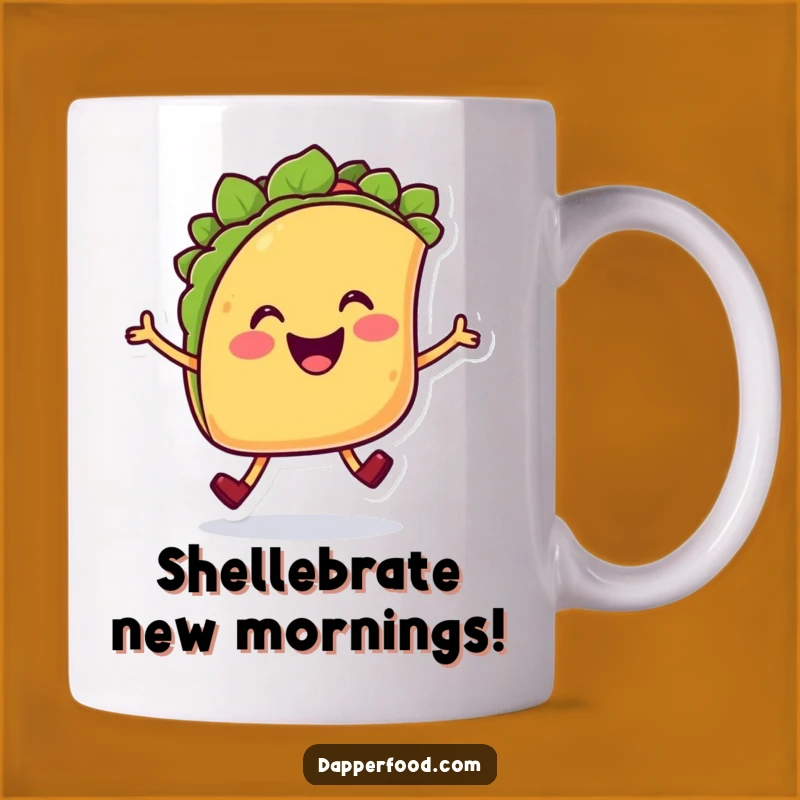 Funny Taco Hop Mug: A Cheerful Character Design, The Perfect Funny Gift!