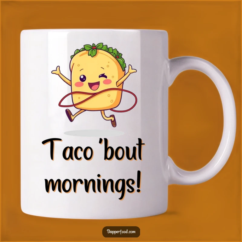 Funny Taco Jumping Rope Mug A Zesty and Hilarious Gift for Active Foodies