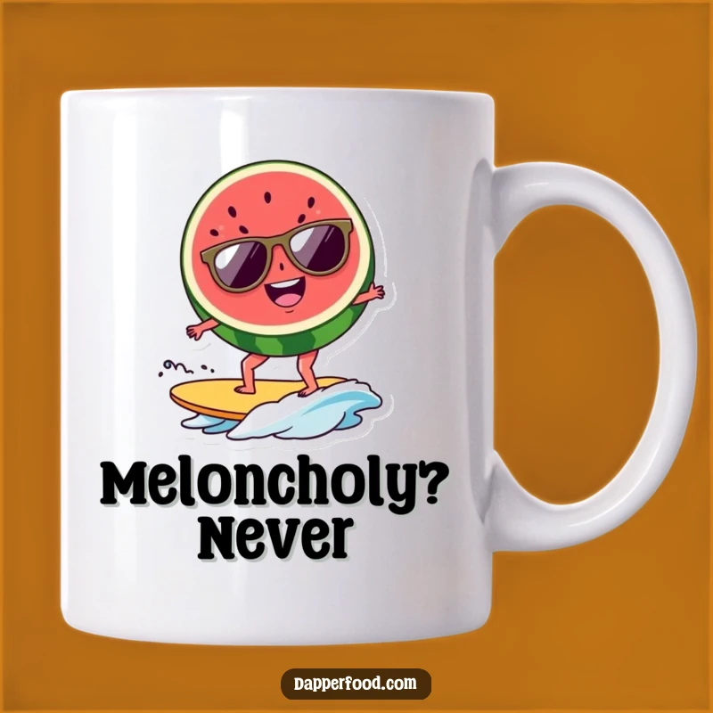 Funny Watermelon Surfer Mug - Cool Summer Gift for Beach Lovers