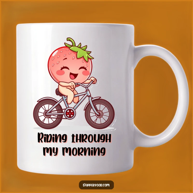 Funny Strawberry Bike Ride Mug: A Whimsical and Hilarious Gift for Fruit Lovers
