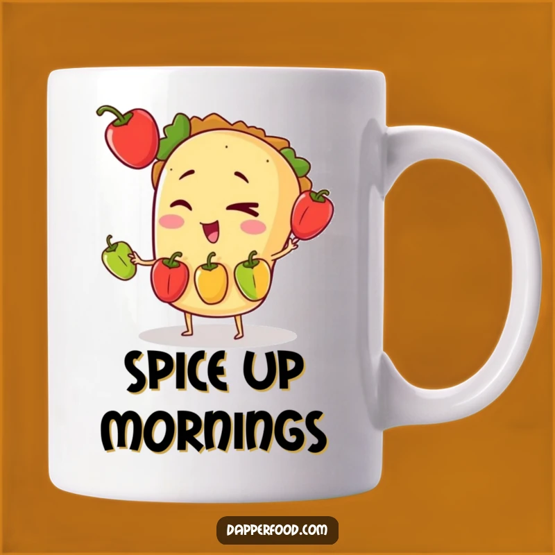 Funny Taco Juggling Mug: Hilarious Fiesta Gift for Food Lovers & Comedians