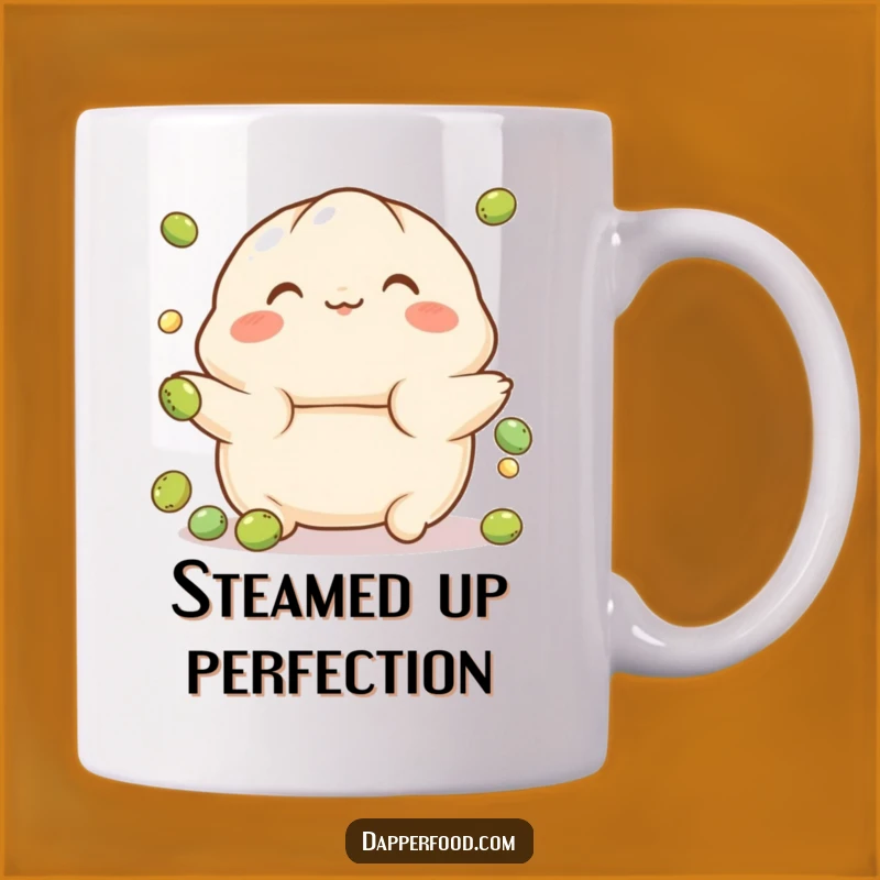 Funny Dumpling Balance Mug - Playful Character Gift for Adorable Humor Lovers