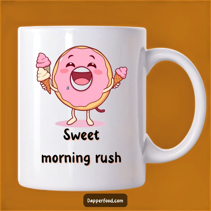 Funny Donut Juggling Ice Cream Mug - A Sweet and Hilarious Treat Gift