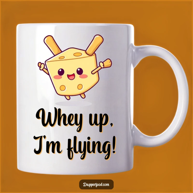 Funny Cheese Wedge Breadstick Wings Mug - Hilarious Foodie Gift Idea