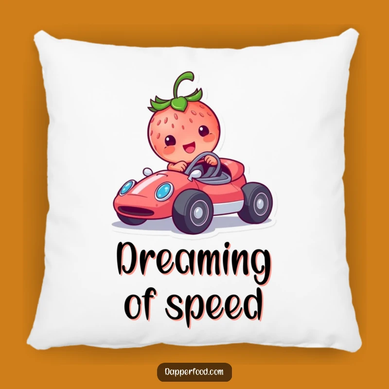 Cozy Funny Strawberry Racer Pillow: Comfort Meets Hilarious Speed