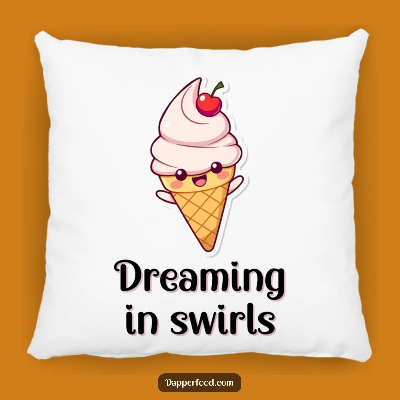 Funny Ice Cream Rainbow Pillow - Soft Cone Slide Cushion for Sweet Comfort