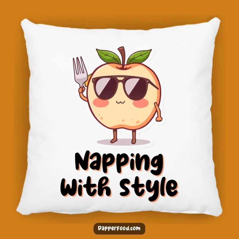 Funny Apple Sunglasses Pillow - Cozy Cool Comfort Gift