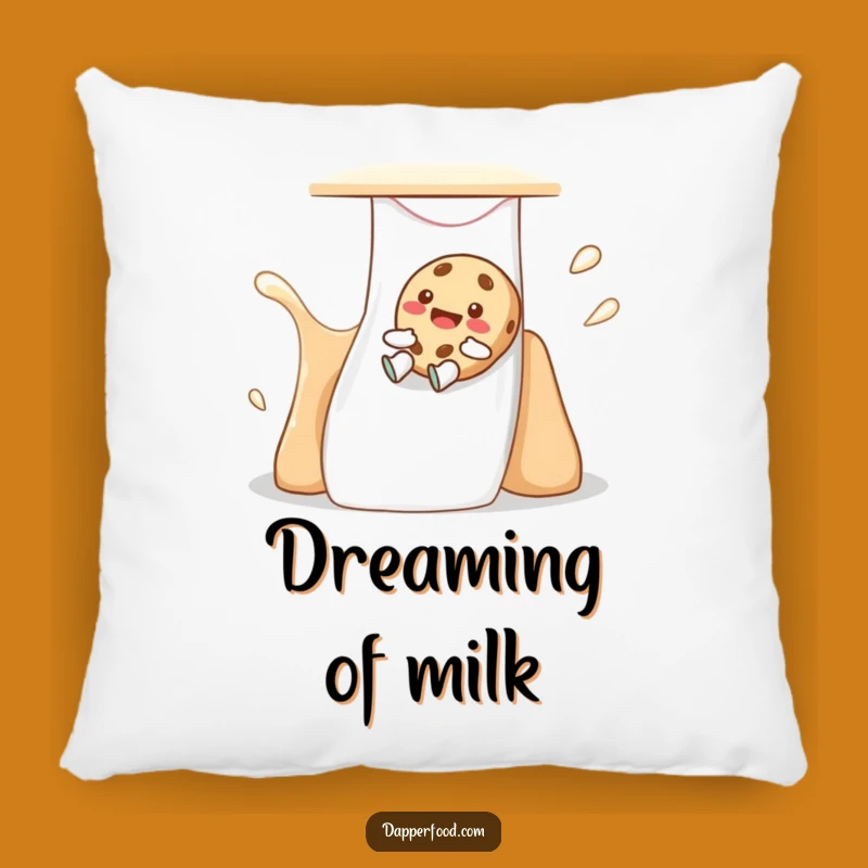 Funny Cookie Slide Throw Pillow - Cozy Sweetness & Giggles