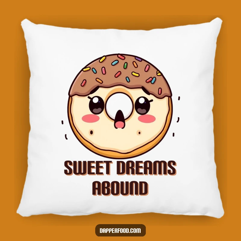 Funny Doughnut Sprinkle Surprise Pillow: Comfy Decor with a Sweet, Whimsical Touch