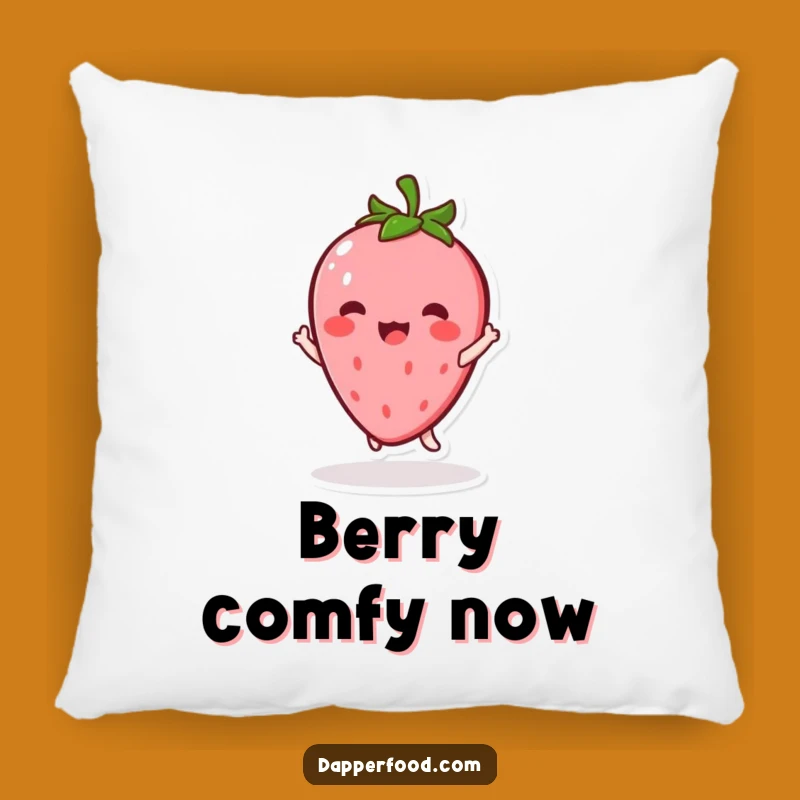 Funny Kawaii Strawberry Pillow: Snuggle with Sweetness, Perfect Funny Gift