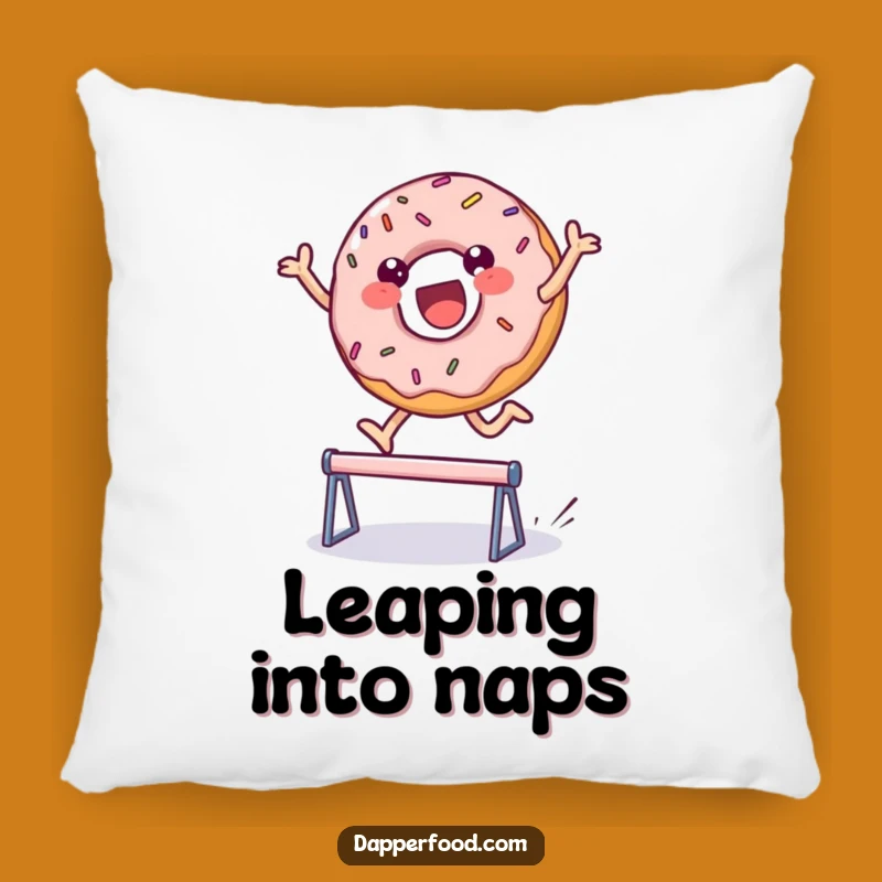 Funny Soft Donut Leap Pillow - Cozy Comfort & Sweet Decor Gift