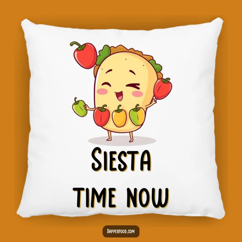 Funny Taco Juggling Pillow: Cozy Decor with a Hilarious Fiesta Vibe