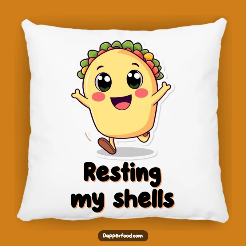 Funny Soft Taco Cartwheeling Pillow - Cozy Comfort & Hilarious Decor Gift