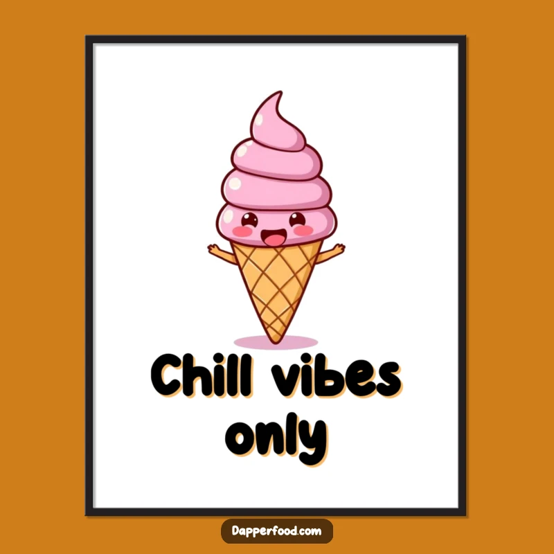 Funny Ice Cream Wobble Digital Art: Sweet Character Art for Instant Fun, A Funny Gift!