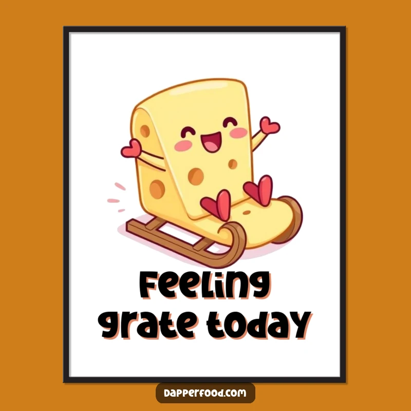 Funny Cheese Cracker Slide Digital Art - Instant Cheesy Wall Decor Gift