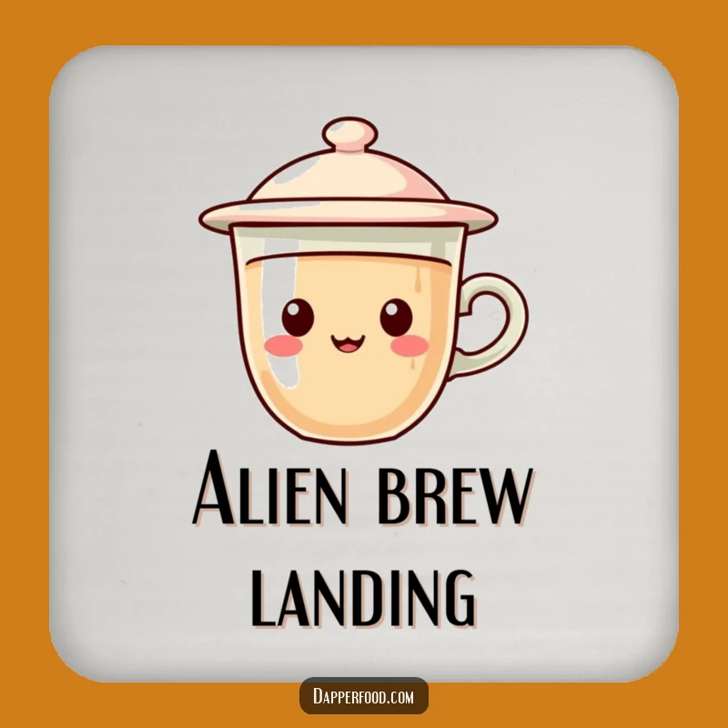 Funny UFO Coffee Coasters: Protect Surfaces with Galactic Humor