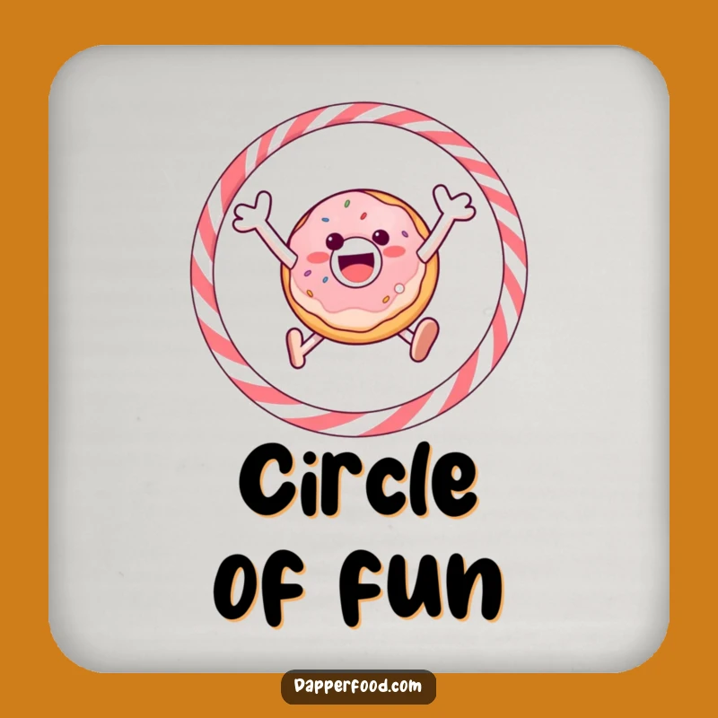 Funny Donut Coaster Set - Protect Surfaces with Sweet Humor