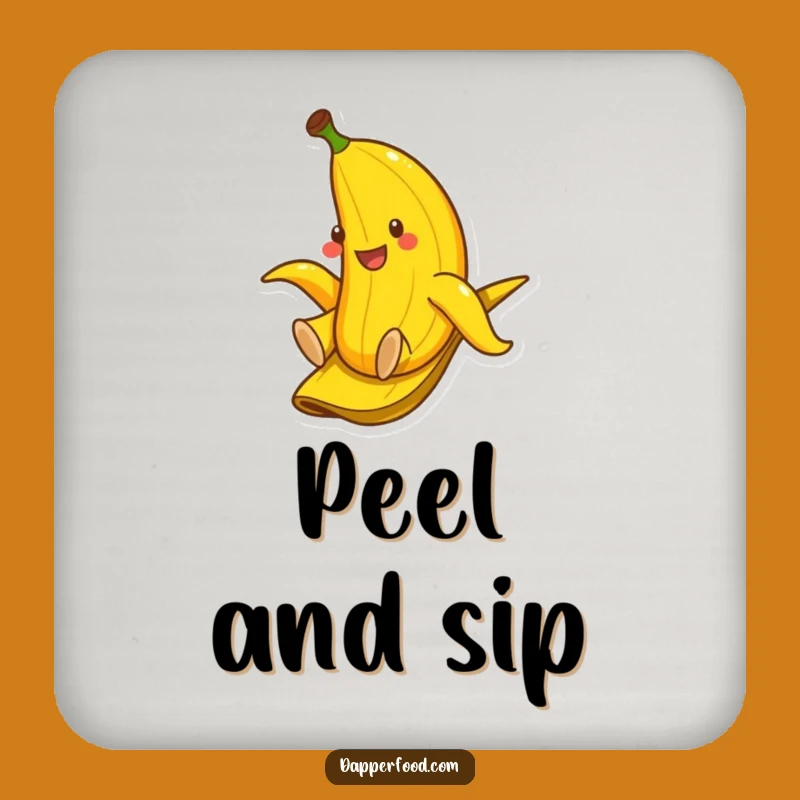 Funny Banana Coaster Set - Protect Surfaces with Fruity Humor