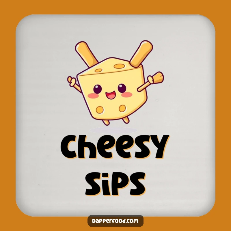 Funny Cheese Wedge Coaster Set - Protect Surfaces with Humor