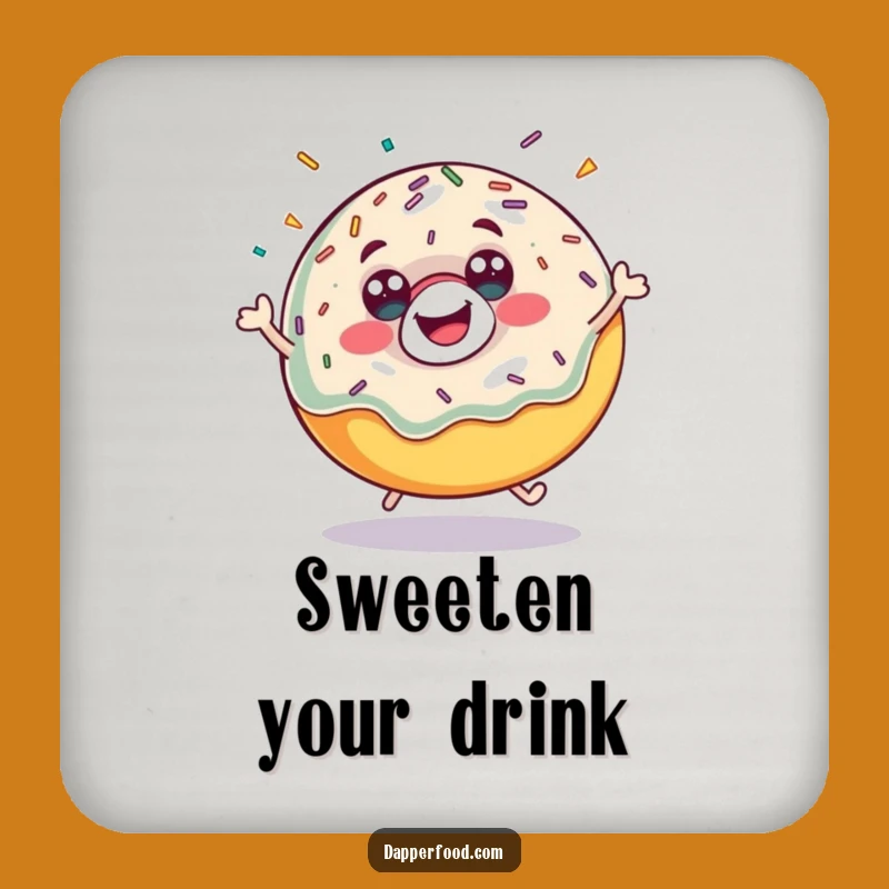 Funny Donut Bounce Coaster - Protect Surfaces with Sweet Style Gift