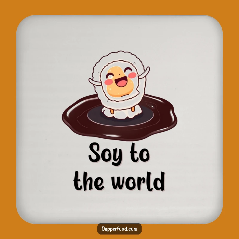 Funny Sushi Cartwheel Coaster Set: Protect Surfaces with Hilarious Art