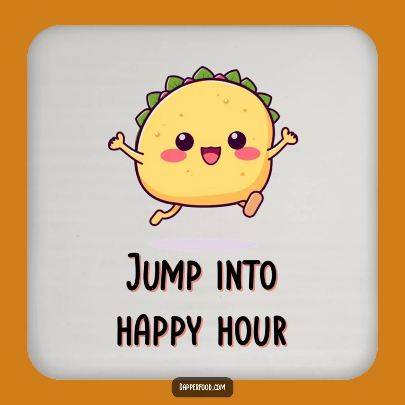Fun Funny Kawaii Taco Coasters: Protect Surfaces with Leaping Fun