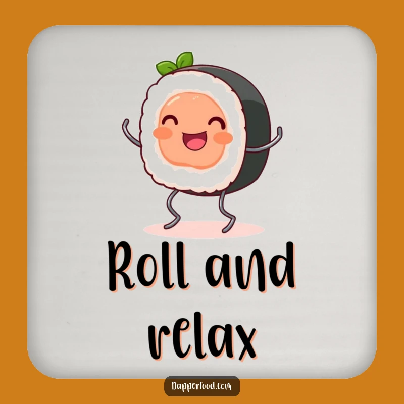 Funny Sushi Roll Bouncing Coaster - Protect Surfaces with Cute Style Funny Gift