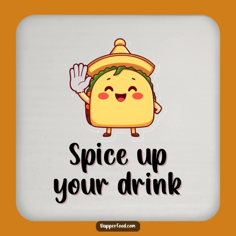 Funny Taco Coasters: Protect Surfaces, Hilarious Drink Accessory Gift!