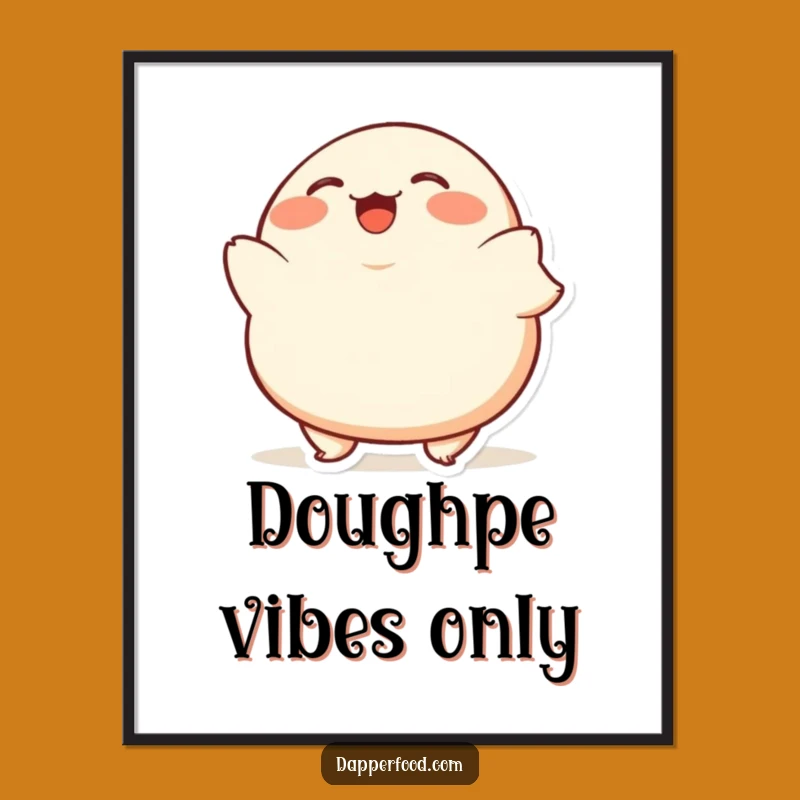 Funny Dumpling Bob Poster: Giggling Character Art for Your Walls, A Funny Gift!