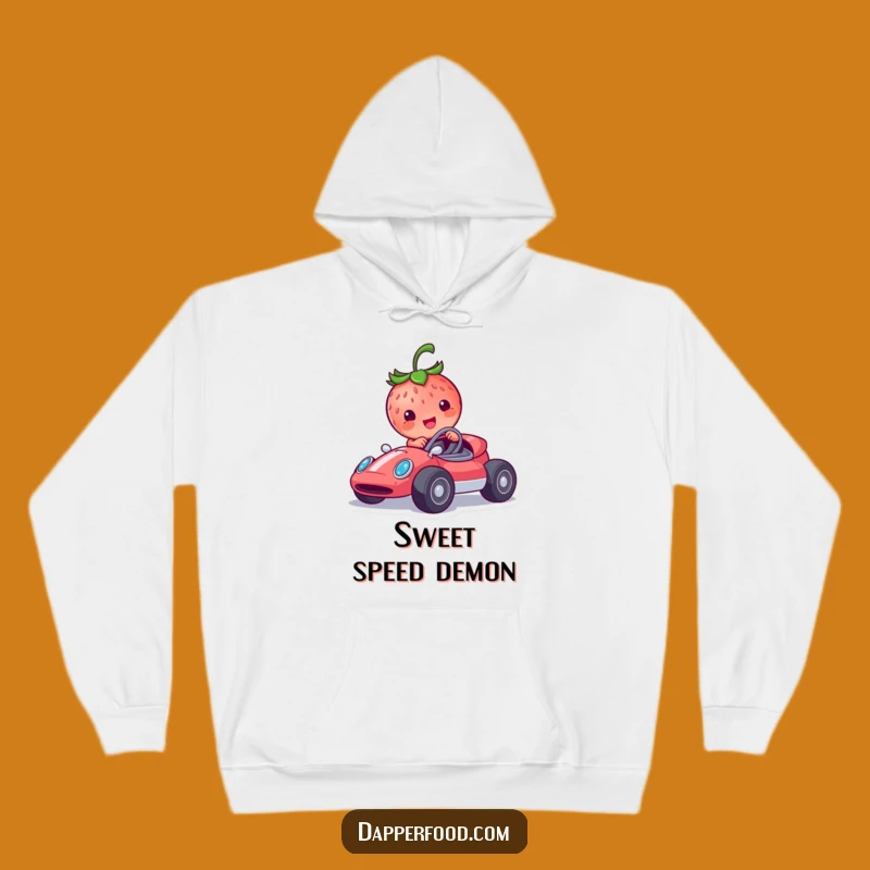 Cozy Funny Strawberry Racer Hoodie: Warmth & Hilarious Pit Stop Style