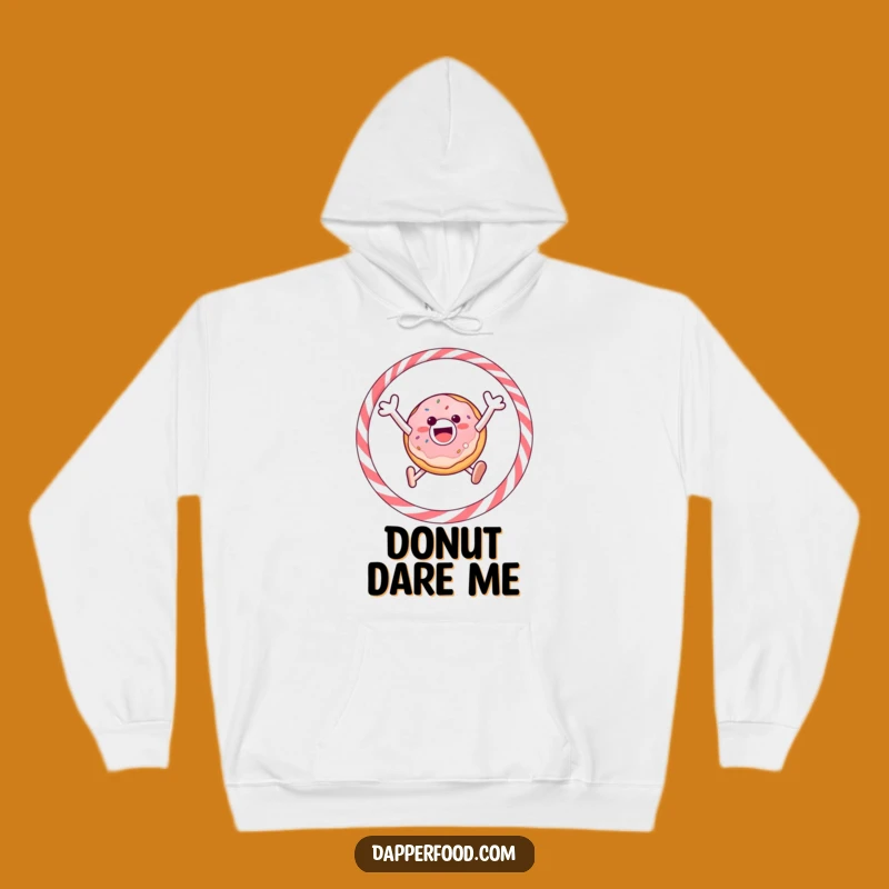 Cozy Funny Donut Hoop Hoodie - Warm Apparel & Perfect Gift