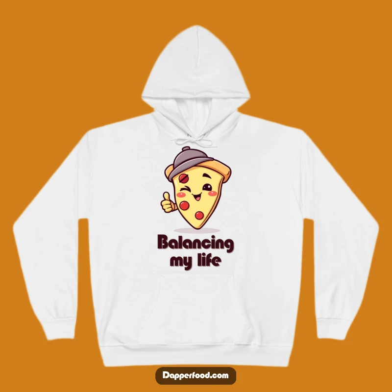 Funny Cozy Pizza Handstand Hoodie - Warm Comfort & Witty Slice Gift